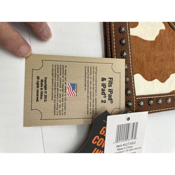 Leather Cow Hide Case for iPad and iPad 2 by Casual Outfitters New Gift Idea - Picture 8 of 8